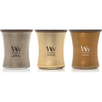 WoodWick Precious Metals Trio Pack подаръчен комплект