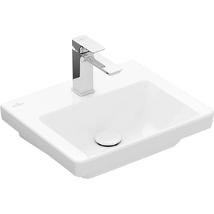 Villeroy & Boch Subway 3.0 - Умивалник 45x37 см, без преливник, отвор за смесител, алпийско бяло 43704601 (43704601)