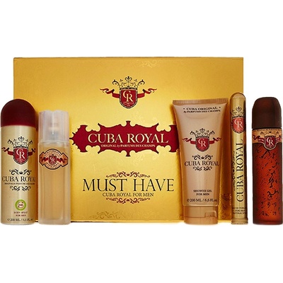 Cuba Royal подаръчен комплект с тоалетна вода 100мл и душ гел 200мл за мъже 1 бр