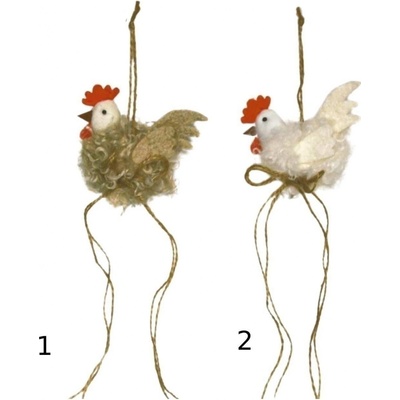 Slepička závěs textil 11cm mix