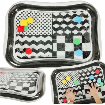 KIK Nafukovacia podložka pre batoľatá čiernobiela