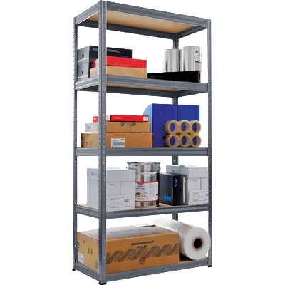 Carmen Метален стелаж star 180х75х35 см, до 275 кг на рафт - сив