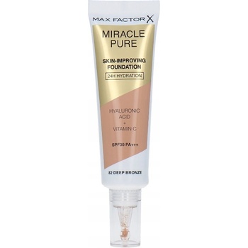 Max Factor Miracle Pure Skin dlouhotrvající make-up SPF30 82 Deep Bronze 30 ml