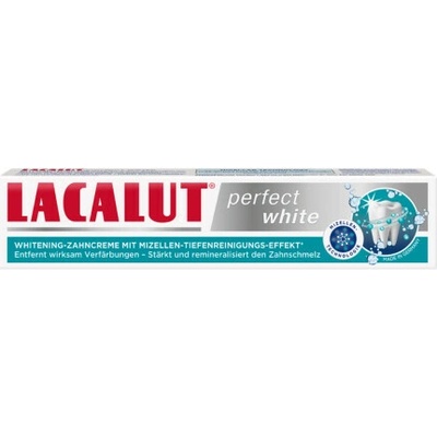Lacalut Perfect white bieliaca s micelárnym účinkom 75 ml