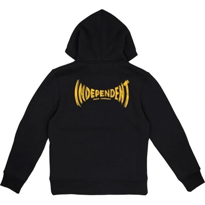 Independent mikina Youth Carved Span Hood Black