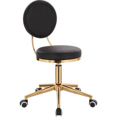 LuxuryForm DESIGN Taburet PORTO - černo zlatý