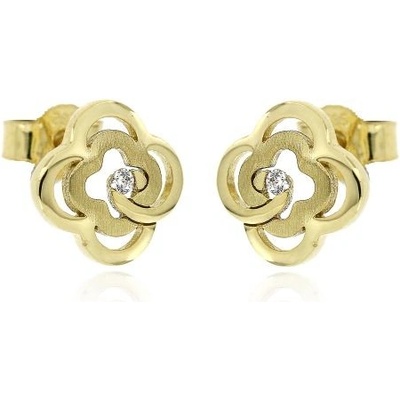 Zlatnictví U Kostela dámské náušnice kytky 680ž