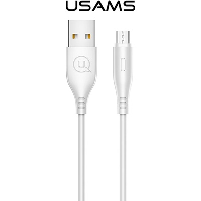 USAMS Кабел Usams U18, от USB-A (м) към micro USB (м), 1м. , 5V/2A, бял (SJ268USB02)