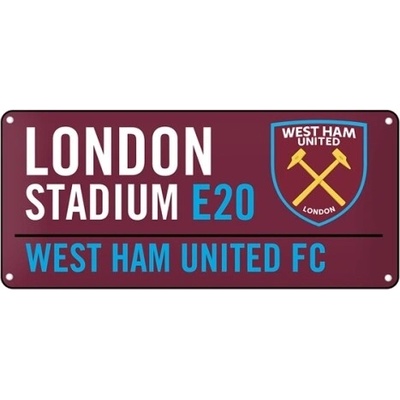 Fan-shop Plechová cedule WEST HAM UNITED colour