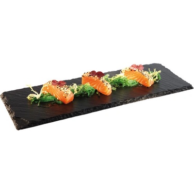 APS Prezentační tác z břidlicového kamene 320x120 mm 00988 černá