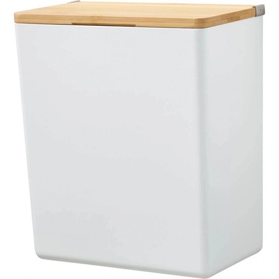 Tesa Úložný box Baboo s vekom L matná biela bambus 210 x 182 x 102 mm