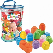 CLEMENTONI Soft Clemmy Sada 40 měkkých kostek v plastové tašce