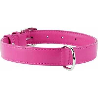 COLLAR Плосък кожен нашийник розов 27 - 36см, 15мм