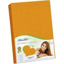 Veratex prostěradlo jersey oranžové 160x200