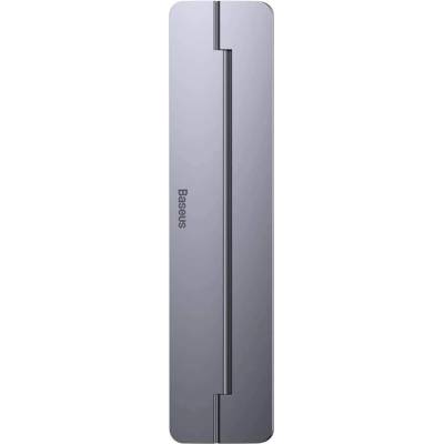 Baseus Papery Self-Adhesive Aluminum Laptop Stand - сгъавема, залепяща се към вашия компютър поставка за MacBook и лаптопи (тъмносив)