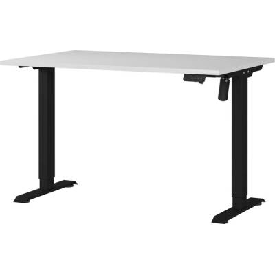 Sconto Písací stôl ORFI svetlosivá/čierna, šírka 120 cm 119 x 120 x 80