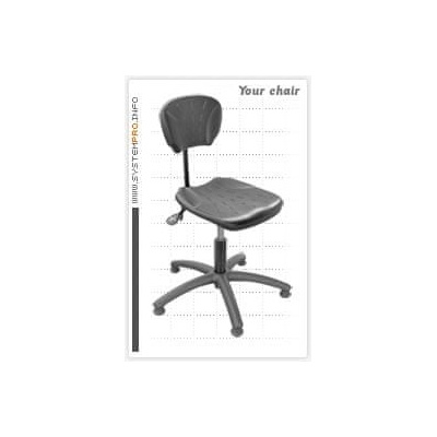 Ergolinia Průmyslová židle SYSTEM PRO BLACK 1B+2A+4A+5A