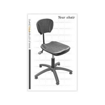 Ergolinia Průmyslová židle SYSTEM PRO BLACK 1B+2A+4A+5A