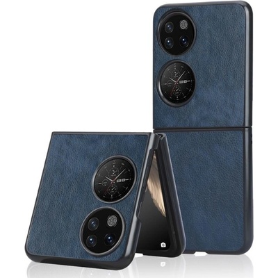 Púzdro Shockproof Litchi Texture Huawei P50 Pocket modré