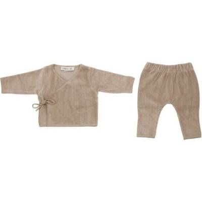 Witlof for Kids Set oblečenia Urban Taupe velvet rib