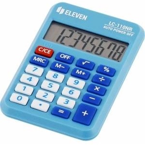 Eleven Eleven Calculator LC110NR-BLE 8-digit display calculator pocket Калкулатори
