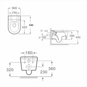 Image 1 of Inter Ceramic ICC 3755W Bidet