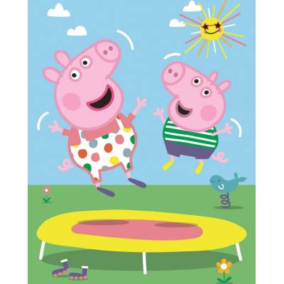 Trefl Prasátko Peppa Na trampolíně 20 dielov