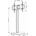 TECHLY Floor Stand 32-70, 50kg adjustable