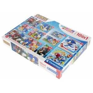 Clementoni Puzzle SuperColor 10w1 Sonic - total 330 pieces (80508)