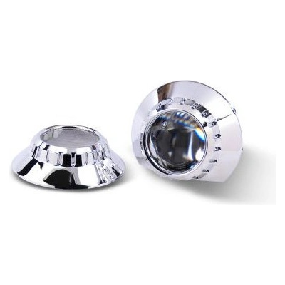 Биксенон лупи за вграждане mini Метални - за bmw e46 с фабричен дизайн - ретрофит