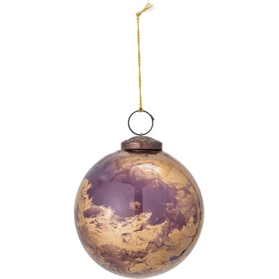 Bloomingville Vánoční skleněné koule Morena Ornament | zlatá