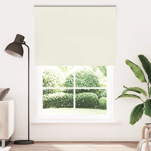 vidaXL Ролетна щора, затъмняваща, бяла, 150x230 см, ширина на плата 146, 6 см, полиестер (4011736)
