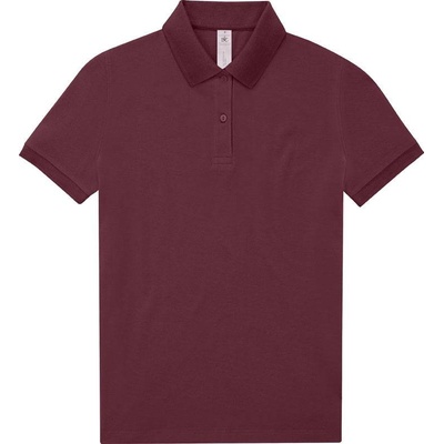 B&C My Polo 180 /women Dámske piqué polo červená burgundy
