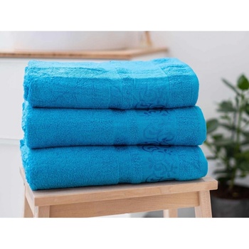 XPOSE Bambusová osuška CATANIA tyrkysová 70x140 cm