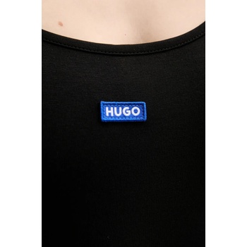 HUGO Blue Рокля Hugo Blue в черно къса с кройка по тялото 50538896 (50538896)