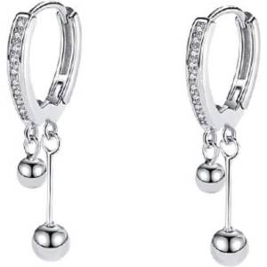 Silenti Jewelry Сребърни обеци "Махало