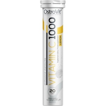 OstroVit Vitamin C 1000 mg / Effervescent [20 разтворими таблетки] Лимон