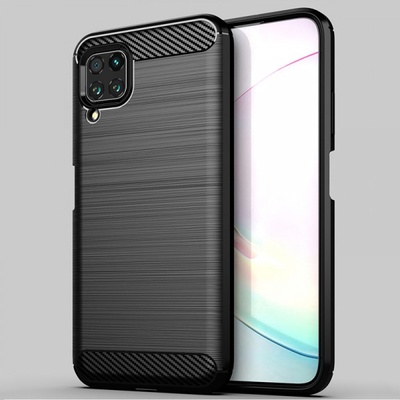 Púzdro SES Ochranné silikónové karbón Huawei P40 Lite - čierne