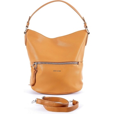 David Jones Paris Středně velká kabelka na rameno i crossbody 6765-1 tmavěoranžová