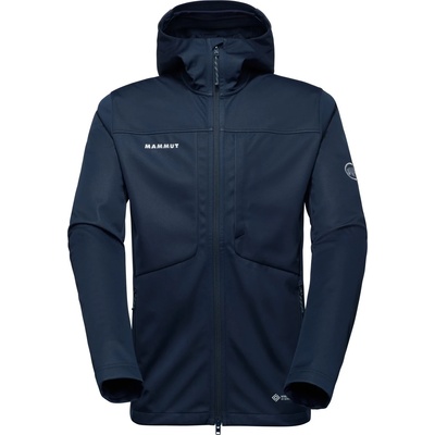 Mammut Мъжко софтшел яке Mammut Ultimate VIII Softshell Hooded Jacket Softshell jacket - Marine - размер XXL (003-3449-0415)