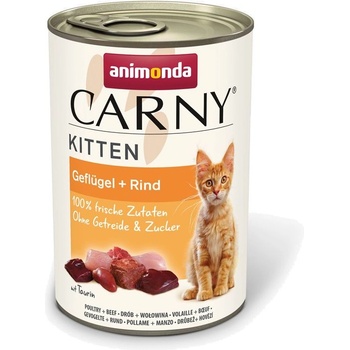 Animonda Carny Kitten - Говеждо и птиче месо 400 г