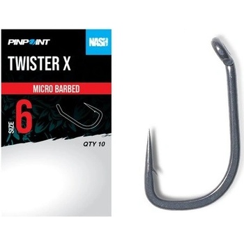 Nash Háčky Twister X Micro Barbed 10 ks vel.6