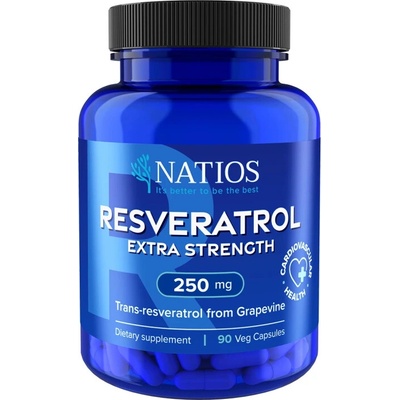Natios Resveratrol extra strenght 250 mg 90 veganských kapslí
