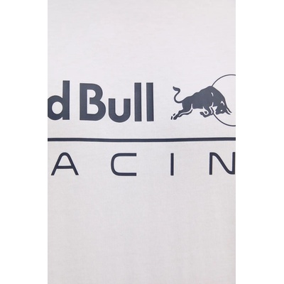 Red Bull Racing x Pepe Jeans Памучна тениска Red Bull Racing x Pepe Jeans в бяло с принт RU500005 (RU500005)