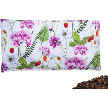 VFstyle nahřívací polštářek bederní s pohankovými slupkami 50x20 cm Flowers