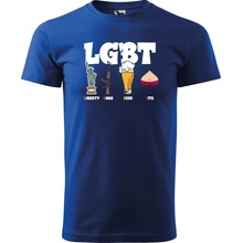 Sablio tričko s potlačou LGBT modré