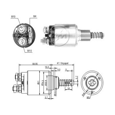 Spínač startéru ZM - Bosch 0331402011