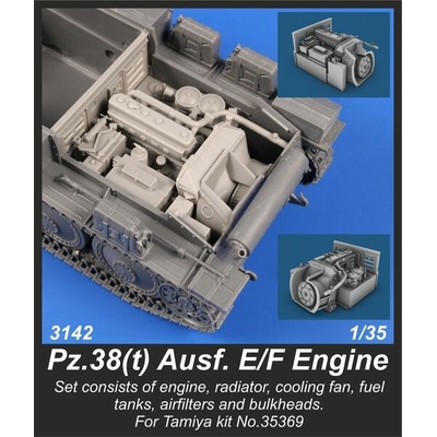 CMK Pz.38 t Ausf. E/F Engine Set/Tamiya kit 1:35