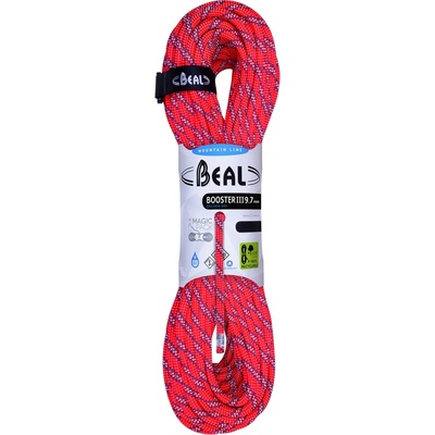 Beal Единично въже Beal Booster III Golden Dry 9, 7 mm Single rope - Orange - размер 50 m (308-0023-50o)