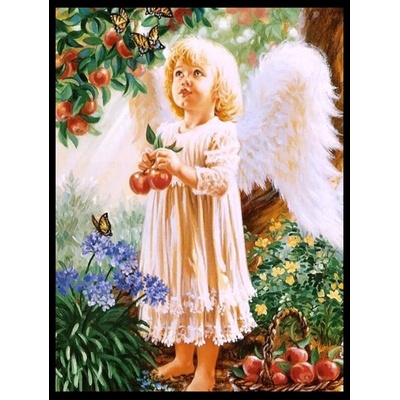 Ангелчето с ябълките 24/36 см